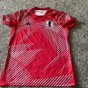 Japan soccer warm up shirt size large